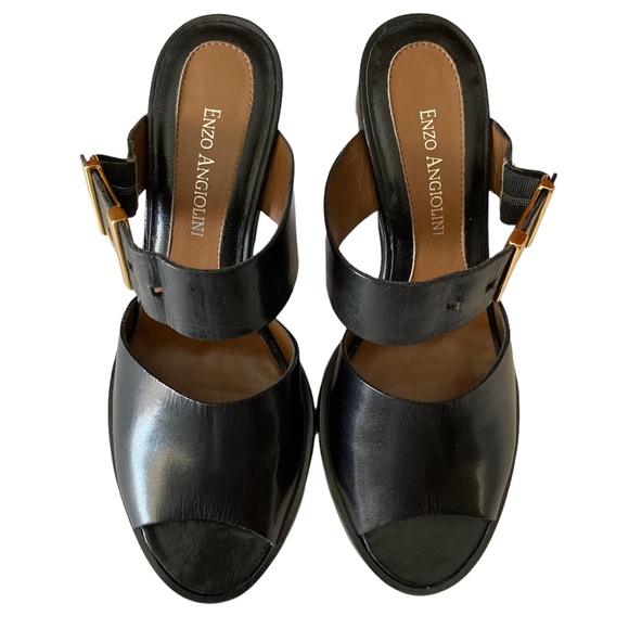 Enzo Angiolini Black Sandals - Picture 6 of 12